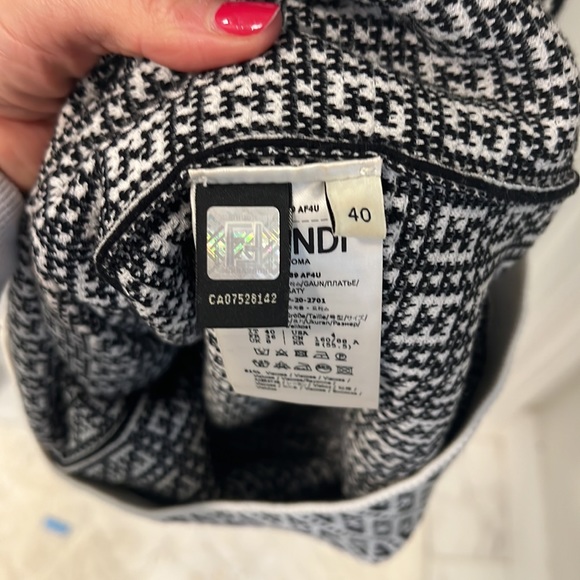 Fendi Ff Jacquard Midi Dress - Picture 3 of 3